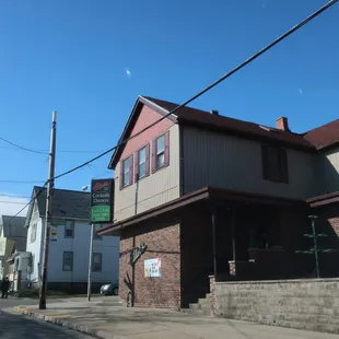 Corner storefront.