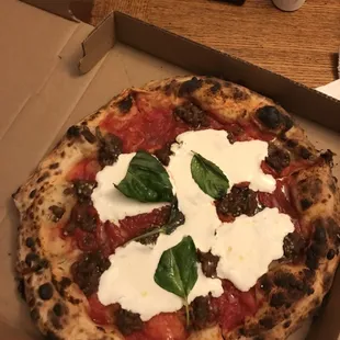 Eggplant pizza- food truck visit.