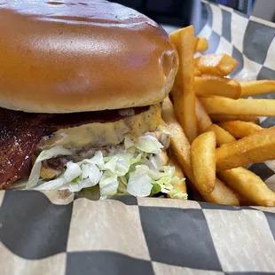 Best burger and fries.