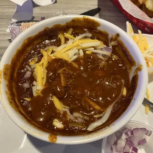 Massive bowl of chili