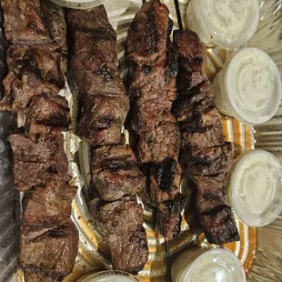 Beef kebabs