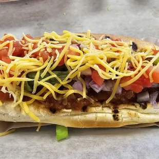 Norfolk Dog... with a few extra toppings