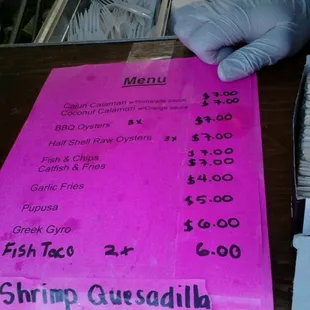 Food list