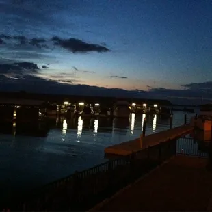 After sunset deck view