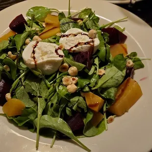 Beet and Burratta entre salad