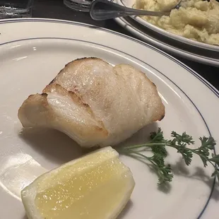 Sea Bass - note:  mine was prepared plain due to my restrictions.