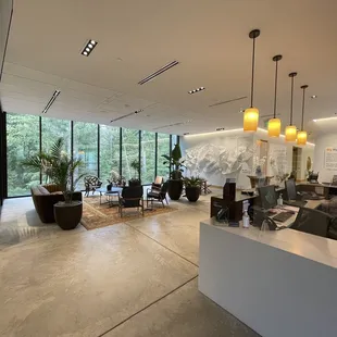 Welcome Center Reception/Information and sitting area