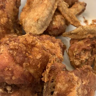 a plate of fried chicken