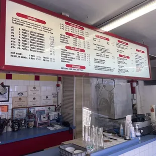 Menu board