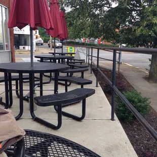 Tables right outside