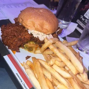 Buffalo chicken burger