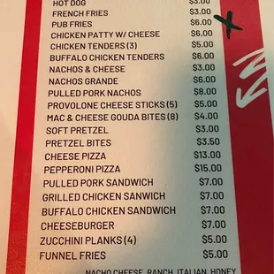 Food Menu