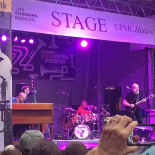 Hudson on the UPMC stage