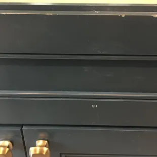 There are dings across this entire front.