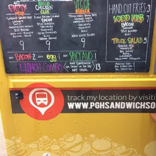 Menu of the day