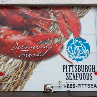 delivery truck with lobsters