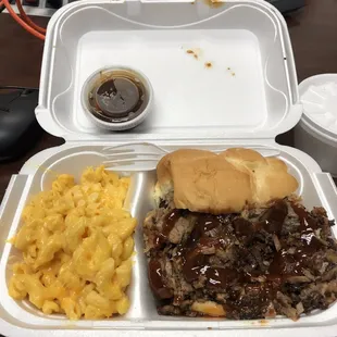 Good lunch- no shortage of meat here