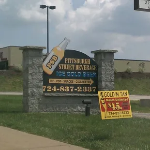 a sign for the location