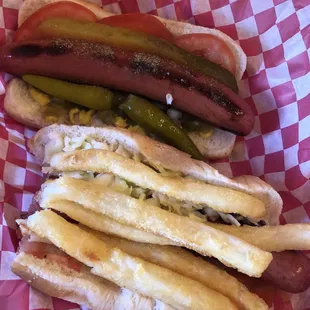 Chicago dog and Pittsburgh dog