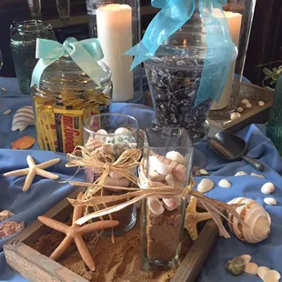 Beach themed dessert bar