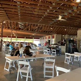 Socially distanced seating