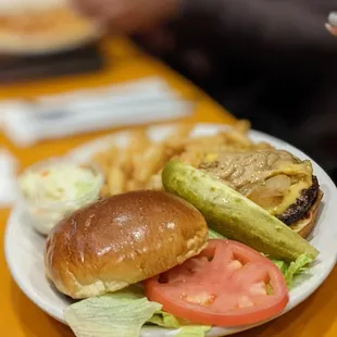 a plate of food on a table