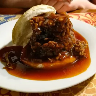 Huge smoked brisket sandwich was delicious and so generous