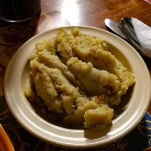 Corn bread dressing was good but not anything special.