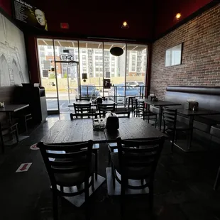 View of the dining area.