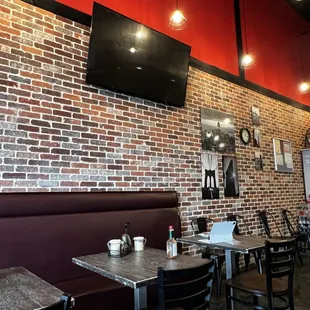 View of the dining area.