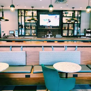 seating and bar area