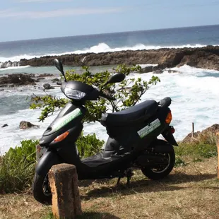 Parking is never a problem with a moped. Locks are included with every rental.