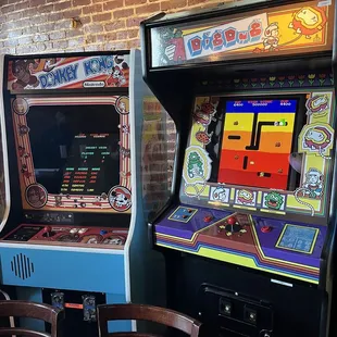 a row of arcade machines