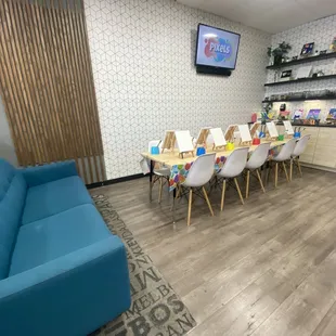 Parent's Lounge and Paint Party Area