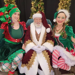 Christmas Elves with Santa