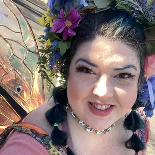 Pixie with Flowers