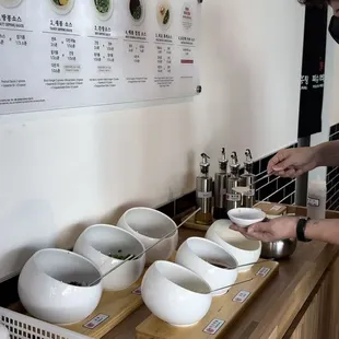 sushi and sashimi, interior