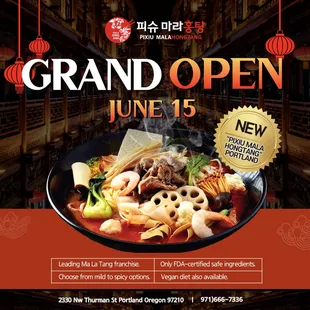 the grand open flyer