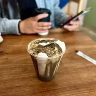 Iced Black Sesame Dopo Panna