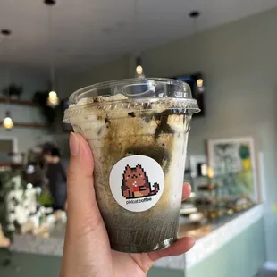 Iced Black Sesame Dopo Panna