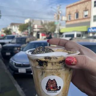 Iced Black Sesame Dopo Panna