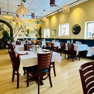 Interior of restaurant