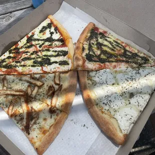 Vodka Sauce Pizza   Margherita Pizza White slice