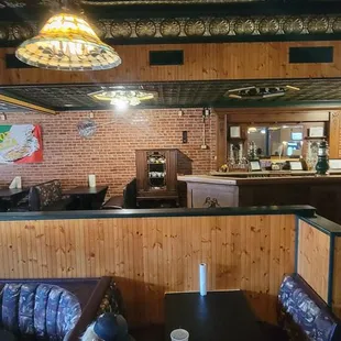 the inside of a restaurant