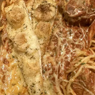 Spaghetti and meatballs