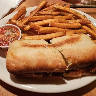 Chicken Parm Tunnel &amp; fries