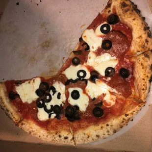 Cheese, Pepperoni &amp; Black Olive $17.00