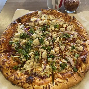 BBQ chicken pizza is A+
