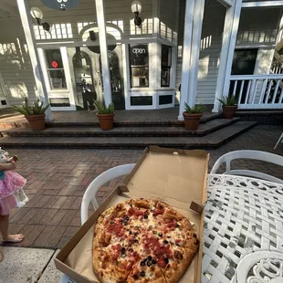 Our pie (ham and olive)