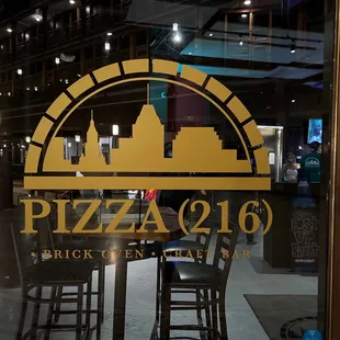 the entrance to the restaurant